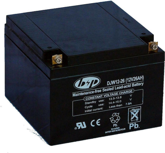 B&P Μπαταρία UPS με Χωρητικότητα 28Ah και Τάση 12V DJW12-28 1τμχ