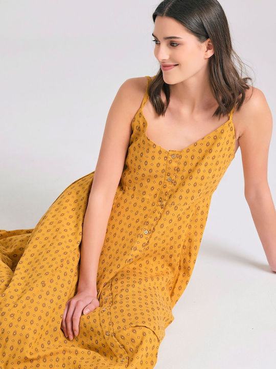 Rochii De Vară Pentru Femei Midi Rochie Galben