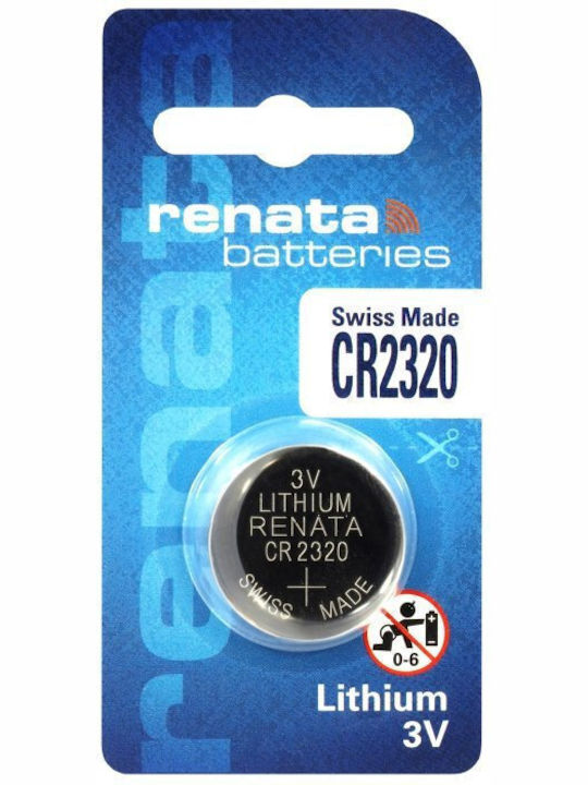 Renata Μπαταρία Λιθίου Ρολογιών CR2320 3V 1τμχ