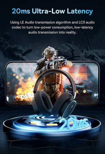 Baseus AeQur GH02 Drahtlos Über Ohr Gaming-Headset mit Bluetooth-Konnektivität für PC