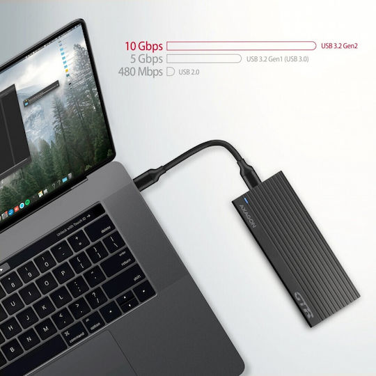 Axagon Θήκη για Σκληρό Δίσκο M.2 PCI Express NVME με σύνδεση Type-C
