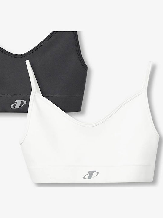 Tiffosi Set of Kids' Bralettes White-Black 2pcs