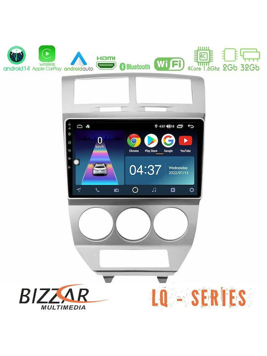 Bizzar Auto-Audiosystem Dodge Kaliber 2006-2011 (Bluetooth/USB/WiFi/GPS/Apple-Carplay/Android-Auto) mit Touchscreen 10"