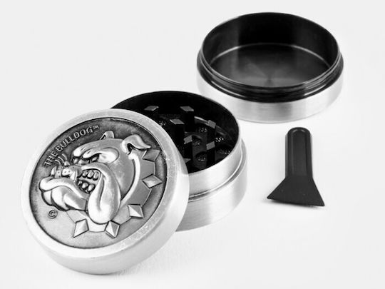 The Bulldog Amsterdam Plastic Grinder | 3-delige CLEAR kunststof slijper voor King Size Rolling Papers