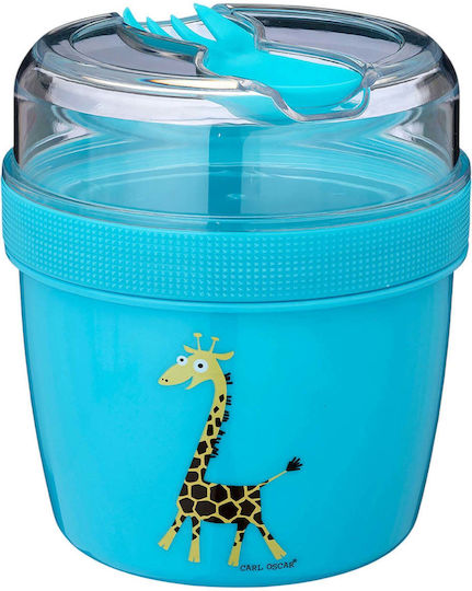 Carl Oscar N’ice Cup Πλαστικό Παιδικό Σετ Φαγητού 0.9lt Τιρκουάζ 11.7 x 11.7 x 12.9εκ.