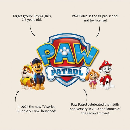 Paw Patrol Пластмасово детско контейнерче за храна Paw Patrol Син