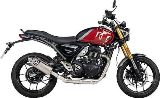 Akrapovic Motorcycle Exhaust System Triumph Scrambler 400 X Speed 400 23-24 Open