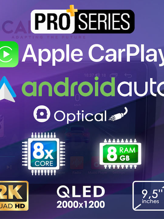 Carmedia Ηχοσύστημα Αυτοκινήτου Chrysler 300C 2005-2010 (Bluetooth/USB/AUX/WiFi/GPS/Apple-Carplay/Android-Auto) με Οθόνη Αφής 9.5"