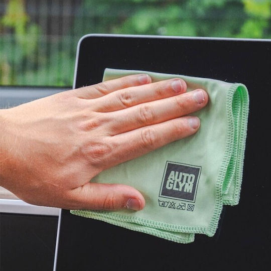AutoGlym Glass & Screen Cloths Synthetic Cleaning Cloths for Interior Plastics - Dashboard Car 3 Pieces