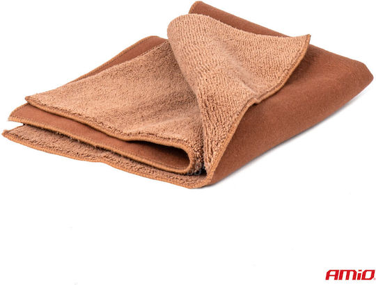 AMiO Lavetă Microfibră de curățenie pentru Materiale plastice pentru interior - Tabloul de bord Auto 500gsm Coral 30x30cm