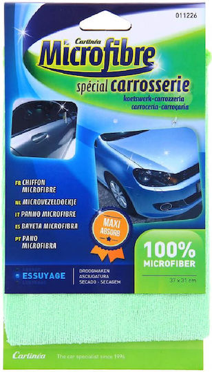 Carlinea Cloth Microfiber Drying for Body Car Blue 37x31cm