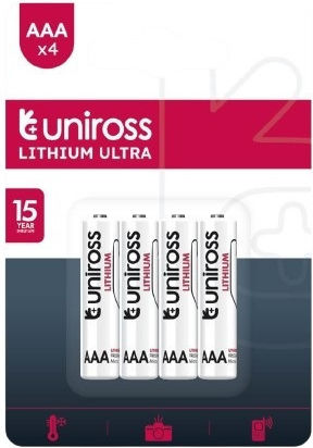 Uniross USB Ladegerät 4 Batterien Größe AA/AAA