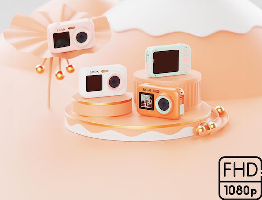 SJCAM Funcam Plus 64GB Action Camera Full HD (1080p) Underwater Standard with 2.4" Screen and Wi-Fi Orange