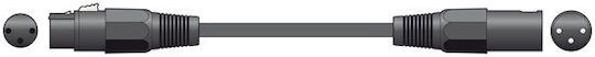 Chord XF-XM300BK XLR male to XLR female 3m Cable (190.096UK)