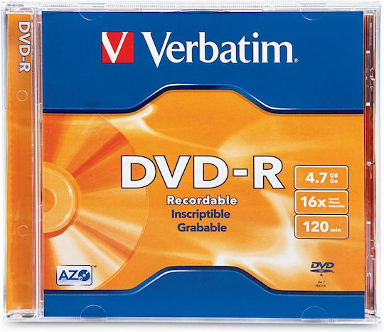 Verbatim Azo Εγγράψιμα DVD-R 16x 47GB Cake Box 5τμχ