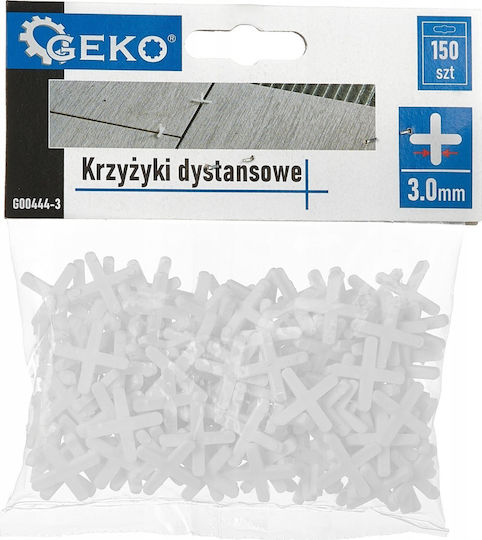 Geko Kreuzfliesen-Abstandhalter Fliesenabstandhalter Dicke 3mm 150Stück
