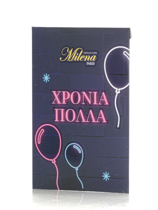 Συσκευασία Δώρου Ευχετήρια Κάρτα G-string Μαύρο Μαύρο Γυναικείο Milenabyparis 79163