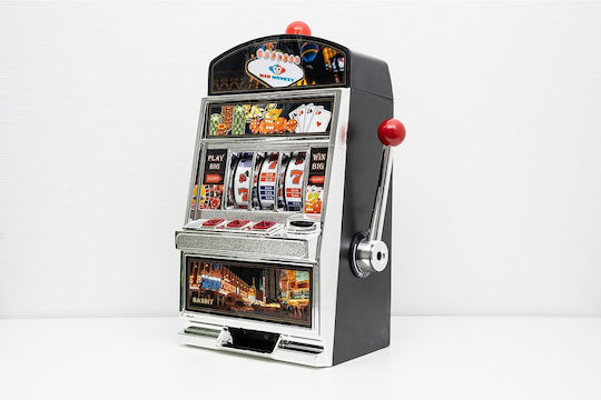 Κουλοχέρης Mad Monkey One-armed Bandit Money Box + Light & Sound
