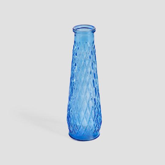Homla Διακοσμητικό Βάζο Glas Archie Blau 6.5x22cm 1Stück