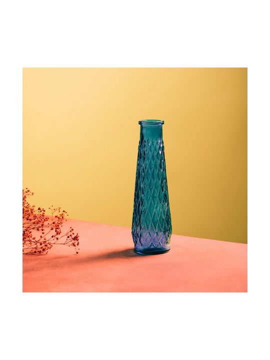 Homla Διακοσμητικό Βάζο Glas Archie Blau 6.5x22cm 1Stück