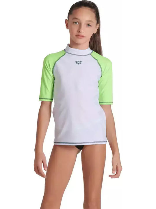 Arena Kinder Badeanzug Rashguard Weiß
