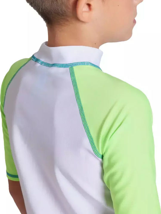 Arena Kinder Badeanzug Rashguard Weiß