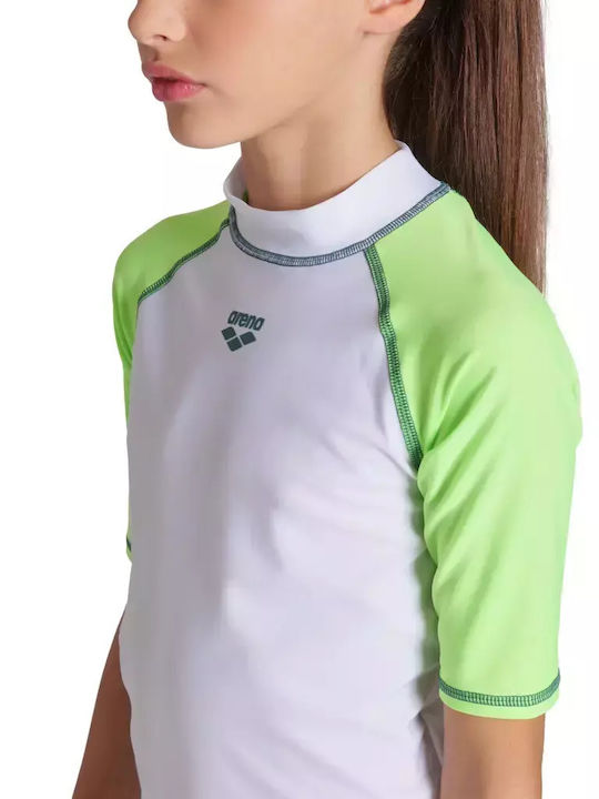 Arena Kinder Badeanzug Rashguard Weiß