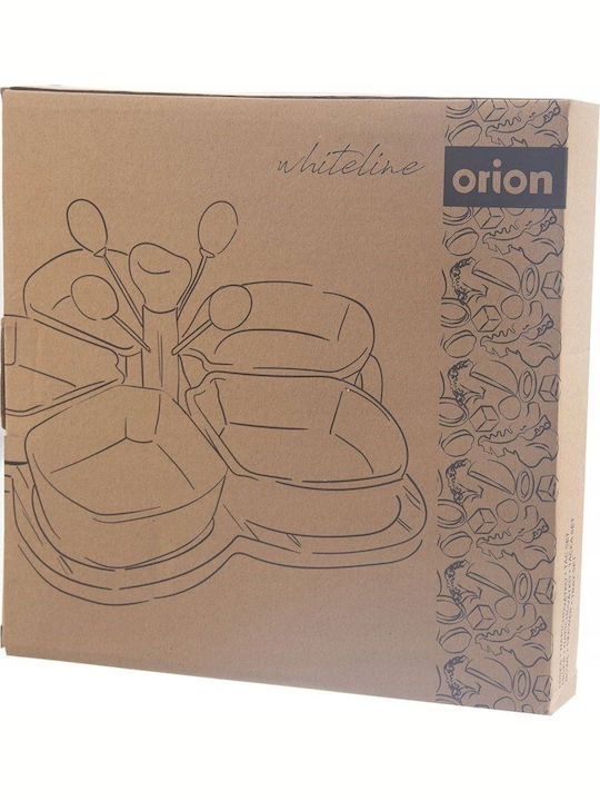 Orion Porcelain Dessert Divided Serving Tray White Ø28.5cm 10pcs Orion Porcelain Dessert Divided Serving Tray White Ø28.5cm 10pcs