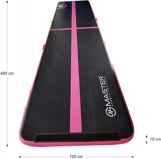 Master AirTrack Artistic Gymnastics Exercise Mat Black (400x100x10cm)