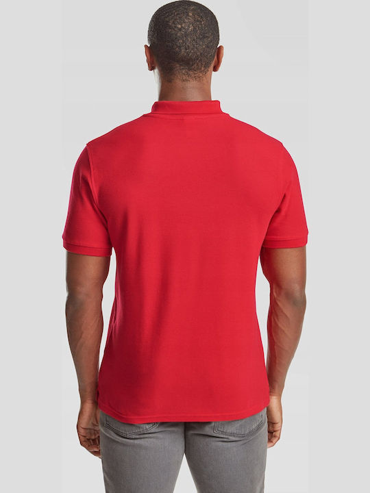 Fruit of the Loom Ανδρικό Διαφημιστικό T-shirt Κοντομάνικο Red