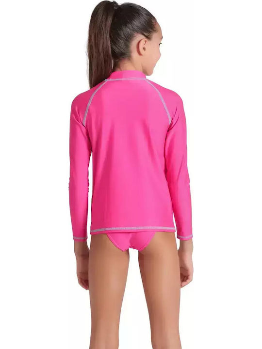 Arena Kinder Badeanzug Langarmshirt Fuchsie