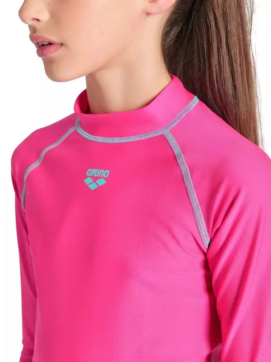 Arena Kinder Badeanzug Langarmshirt Fuchsie