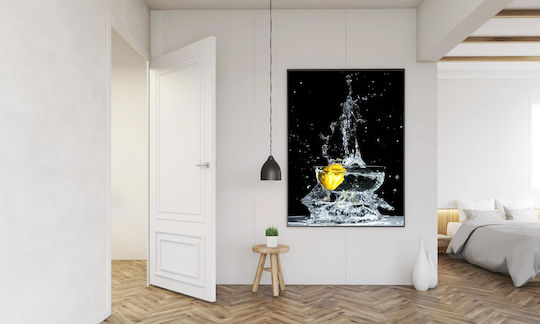 Lemon Splash In Glass Bowl Πιτσιλιά Λεμονιού Σε Γυάλινο Μπολ Γυάλινος