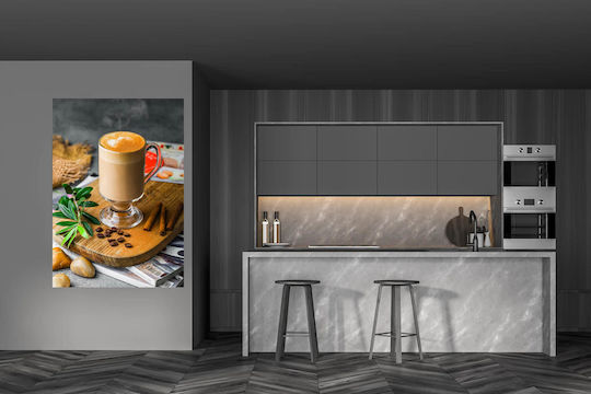 Πίνακας Latte Cinnamon Coffee Beans Latte Κανέλα Κόκκους Καφέ 100x150