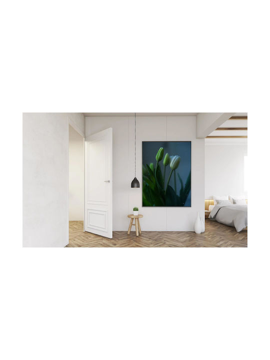 Gemälde Tulpen hinter Glas 100x150