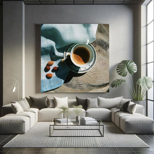 Πίνακας Morning Coffee Nuts Πρωινός Καφές Ξηρούς Καρπούς 100x100