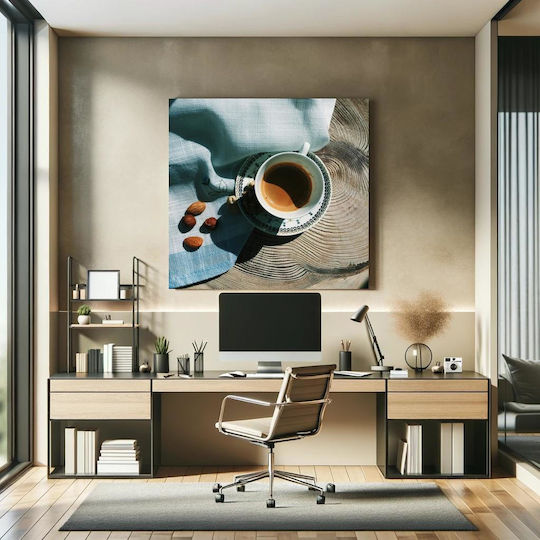 Πίνακας Morning Coffee Nuts Πρωινός Καφές Ξηρούς Καρπούς 100x100