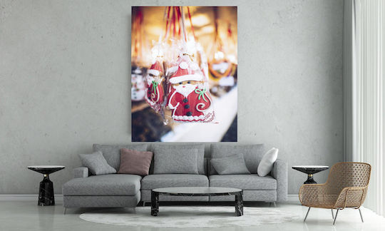 Gemälde Weihnachtsmann Kekse 100x150