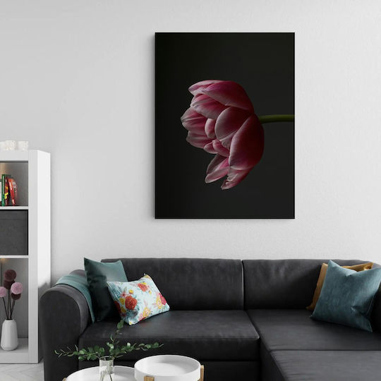 Πίνακας Single Pink Tulip Μονή Ροζ Τουλίπα 60x90