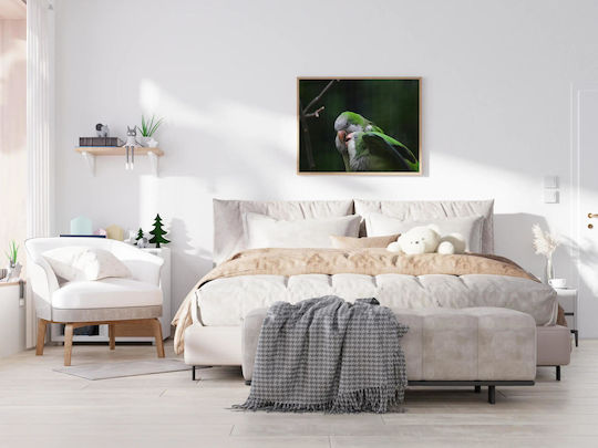Πίνακας Pair Parrots In Nature Ζευγάρι Παπαγάλων Στη Φύση 90x60