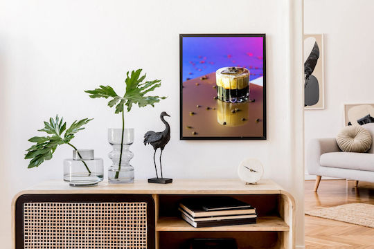 Πίνακας Iced Coffee Coffee Beans Παγωμένος Καφές Κόκκους Καφέ 100x150