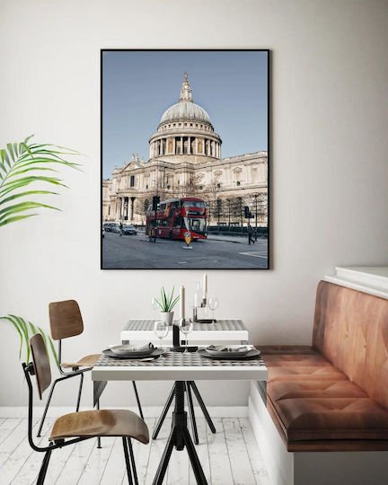 Painting St Paul's Cathedral Red Double-decker Bus 100x150
