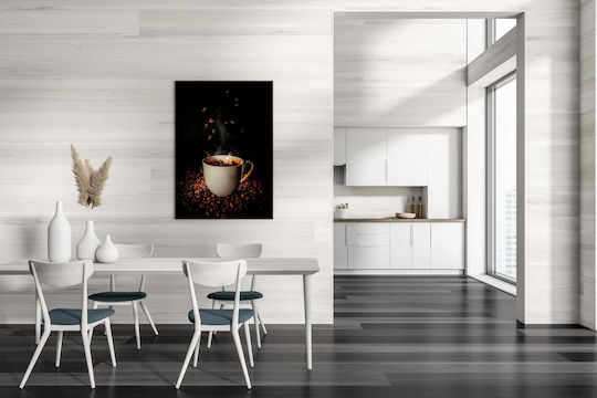 Pictură Boabe de Cafea și Ceașcă 100x150