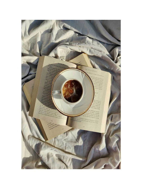 Painting Coffee Open Books On Fabric Coffee Open Books On Fabric 80x120