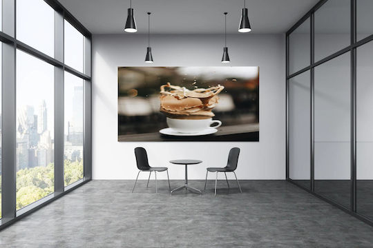 Gemälde Kaffeespritzer in Tasse Kaffeespritzer in Tasse 120x80