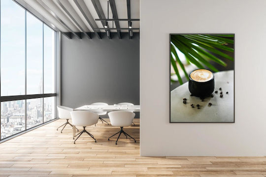 Πίνακας Morning Latte Coffee Beans Πρωινό Latte Κόκκους Καφέ 80x120