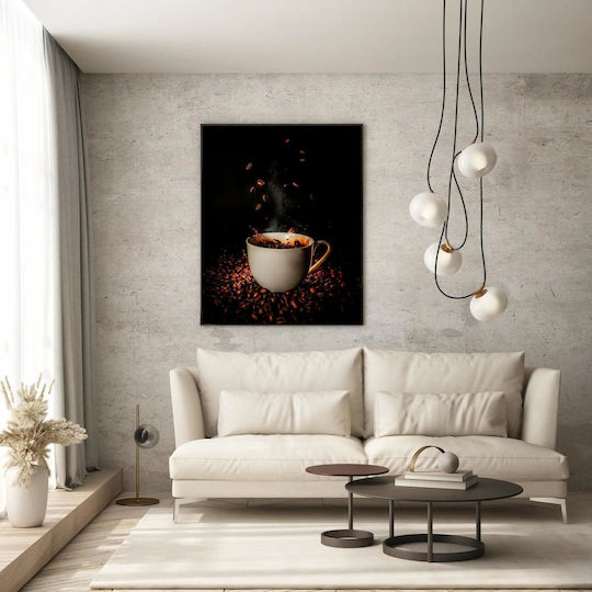 Gemälde Kaffeebohnen Tasse 80x120