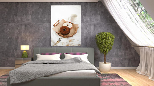 Painting A Basket Donuts Coffee 80x120