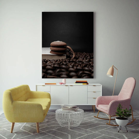 Gemälde Kekse Kaffeebohnen 100x150