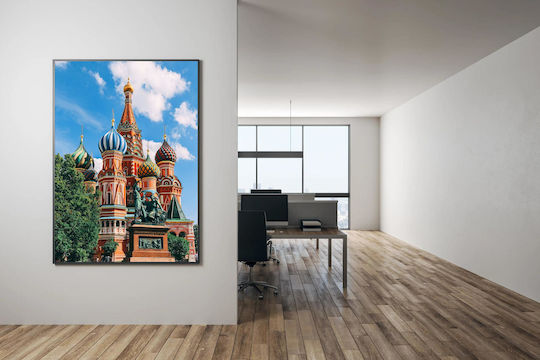 Gemälde Basilius-Kathedrale in Moskau 100x150